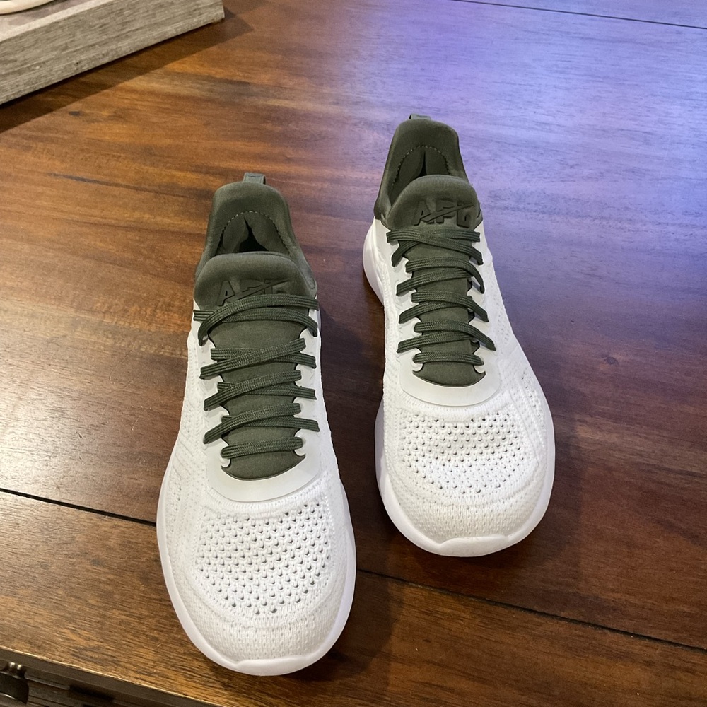 APL TechLoom Tracer Olive and White Sneakers - Picture 2 of 4